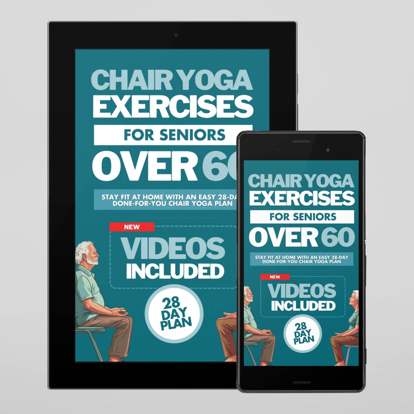 Chair Yoga Exercises for Seniors Over 60 (E-Book)